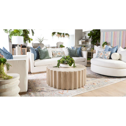 Lourne Grand Swivel Sofa Chair by Essentials For Living in performance boucle snow. Made from mdf, plywood, metal, 96% polyester/4% acrylic fabric, foam, down blend, down feather in a modern style.