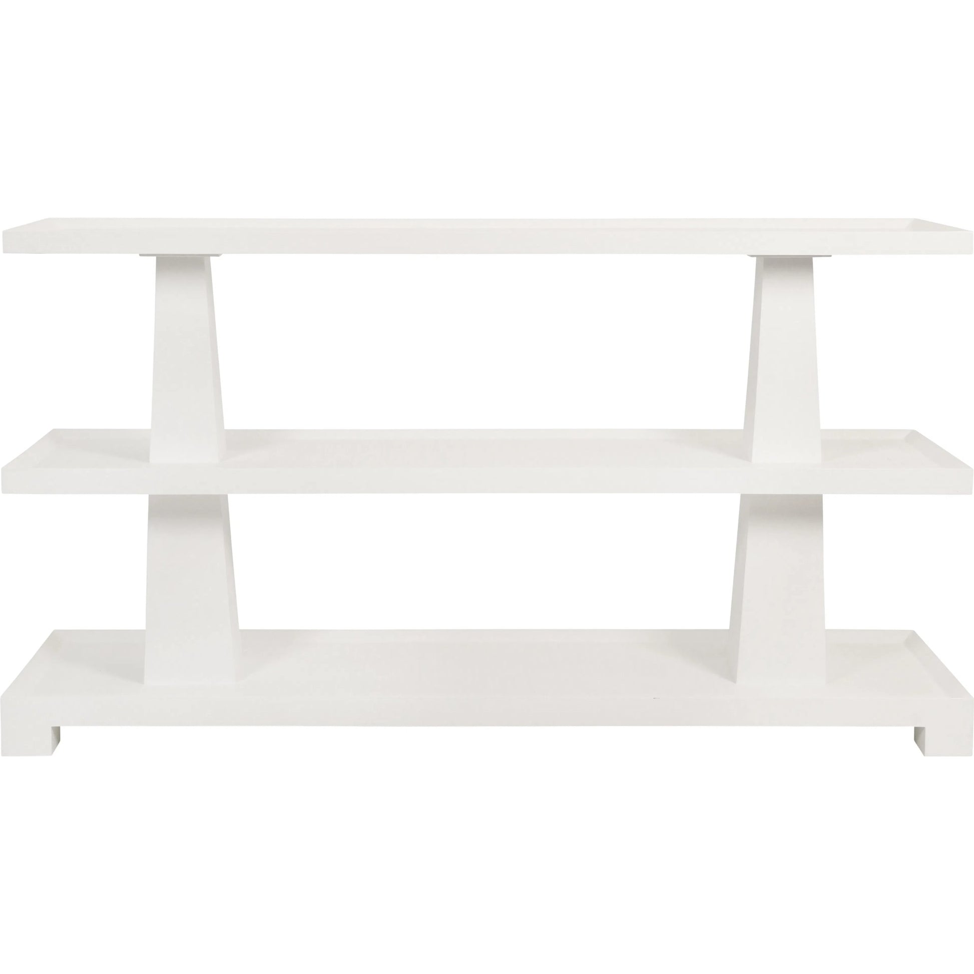 Lowen Three Tier Two Column Console by Worlds Away. Made from unique in a transitional style.