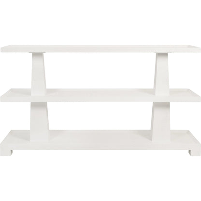 Lowen Three Tier Two Column Console by Worlds Away. Made from unique in a transitional style.