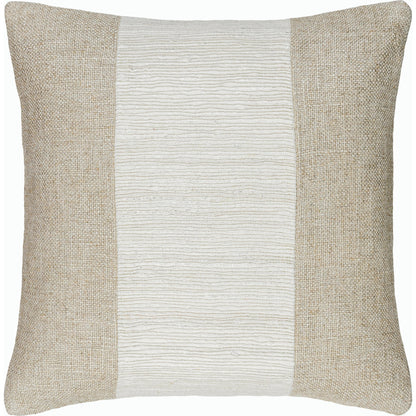 Loomed Luxe Accent Pillow - 516734 by Surya in off-white, light silver, ash, metallic - silver, slate. Made from linen, viscose in a modern style.