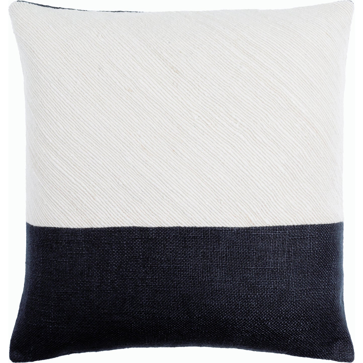 001 SI-2099673,SI-2099674,SI-2099676,SI-2099677,SI-2099679,SI-2099680 | Primary Silo | Loomed Luxe Pillow - 516745 by Surya in ivory, charcoal. Made from linen, viscose in a modern style.
