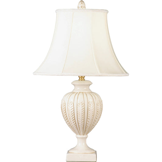 Snow Feather Lamp by Bradburn Home. Made from ceramic in a unique style.