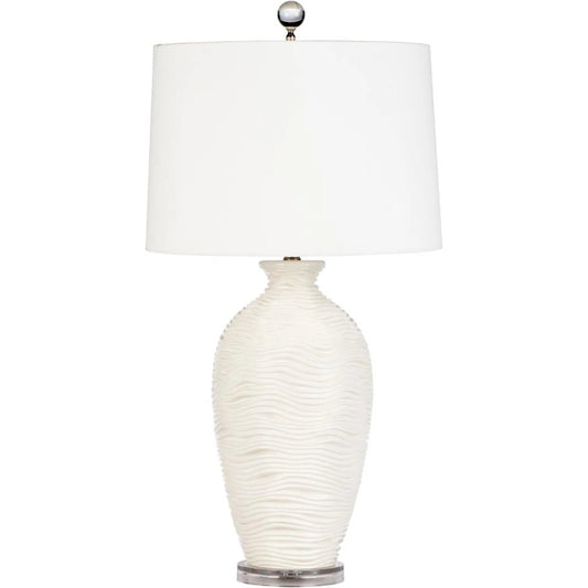 Deco Wave Lamp by Bradburn Home. Made from ceramic in a unique style.