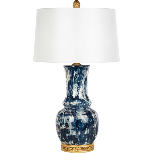 Wyndham Marble Lamp by Bradburn Home. Made from ceramic in a unique style.