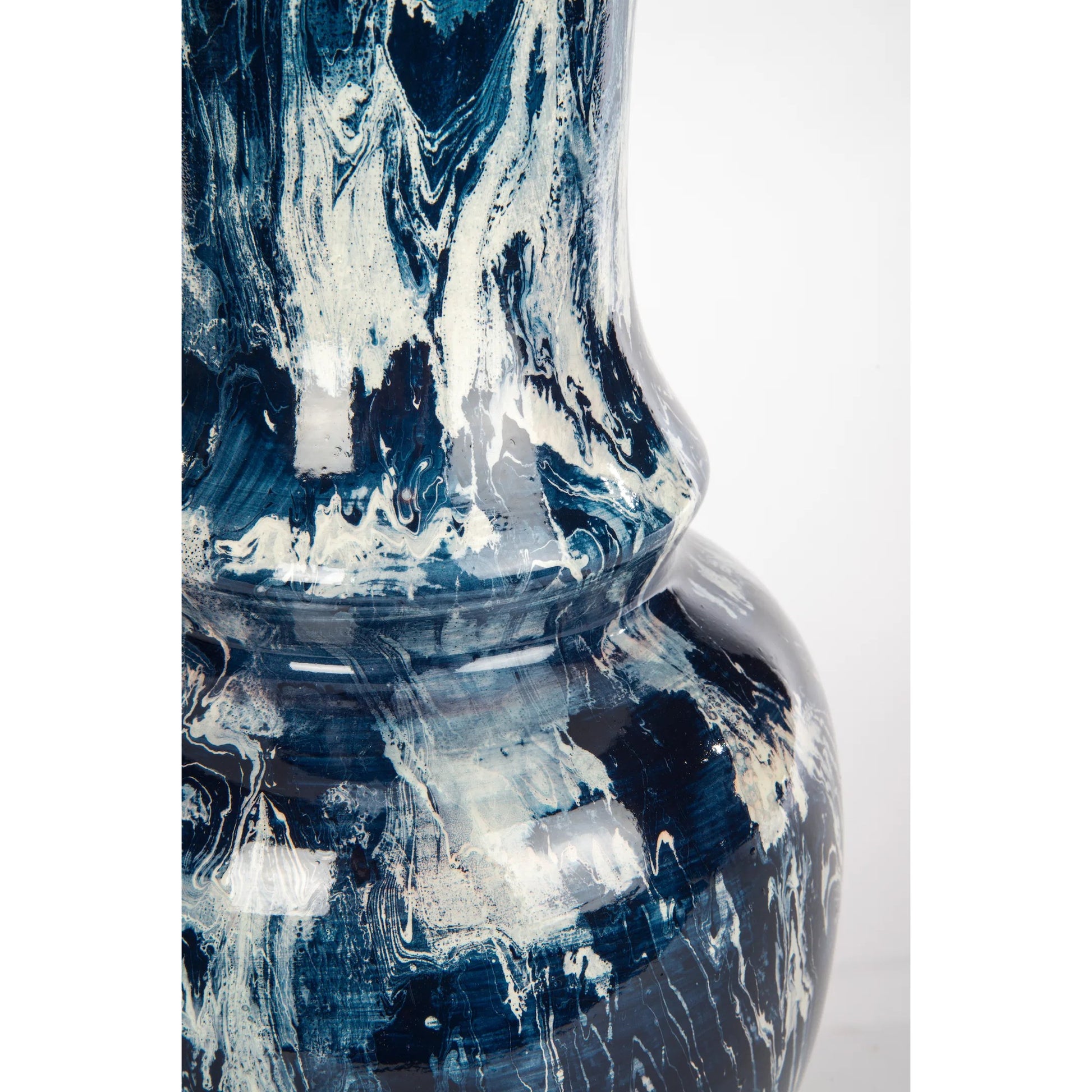 Wyndham Marble Lamp by Bradburn Home. Made from ceramic in a unique style.