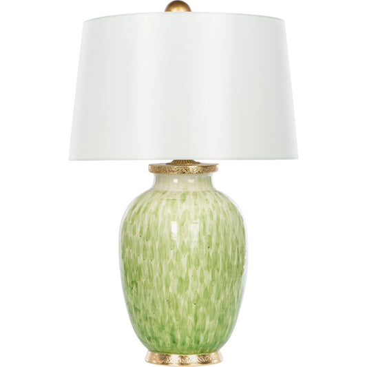Veranda Verde Lamp by Bradburn Home. Made from ceramic in a unique style.