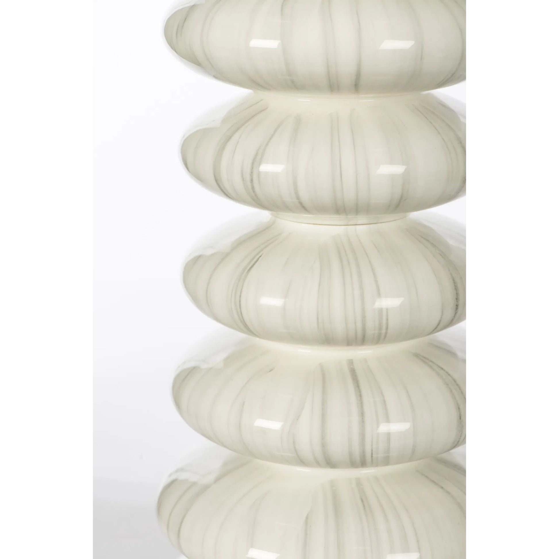 Balancing Act Lamp by Bradburn Home. Made from ceramic in a unique style.