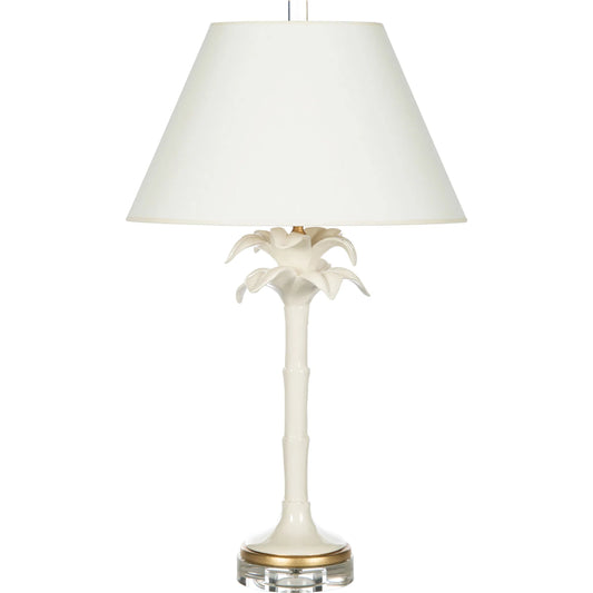 Orleans Palm Couture Lamp by Bradburn Home. Made from ceramic in a unique style.