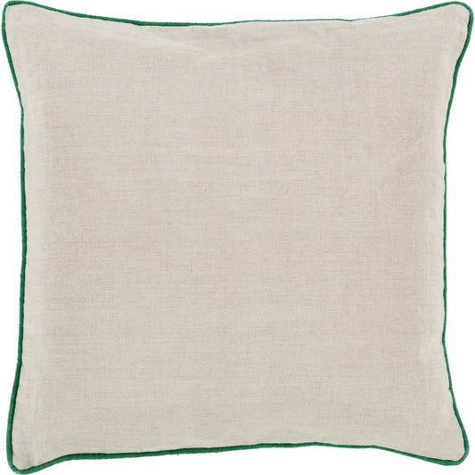 Linen Piped Pillow - 16393 by Surya. Made from 100% linen in a traditional style.