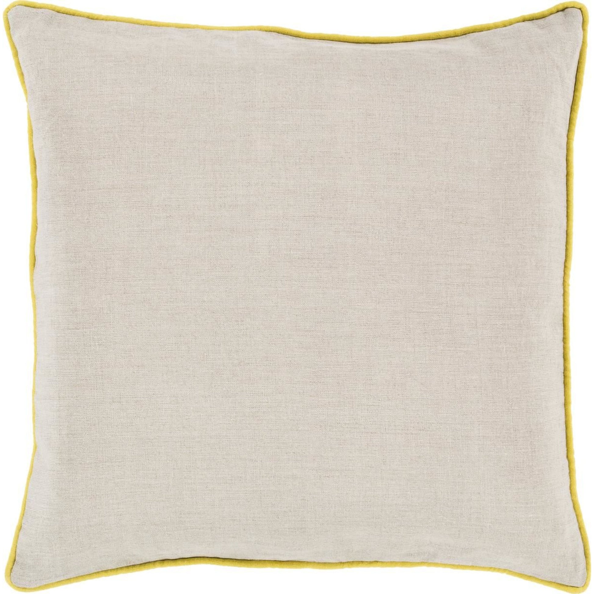 Linen Piped Pillow - 16393 by Surya. Made from 100% linen in a traditional style.