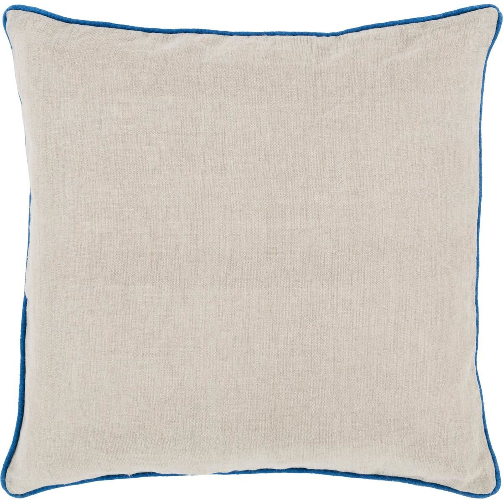 Linen Piped Pillow - 16393 by Surya. Made from 100% linen in a traditional style.