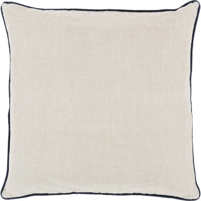 Linen Piped Pillow - 16393 by Surya. Made from 100% linen in a traditional style.