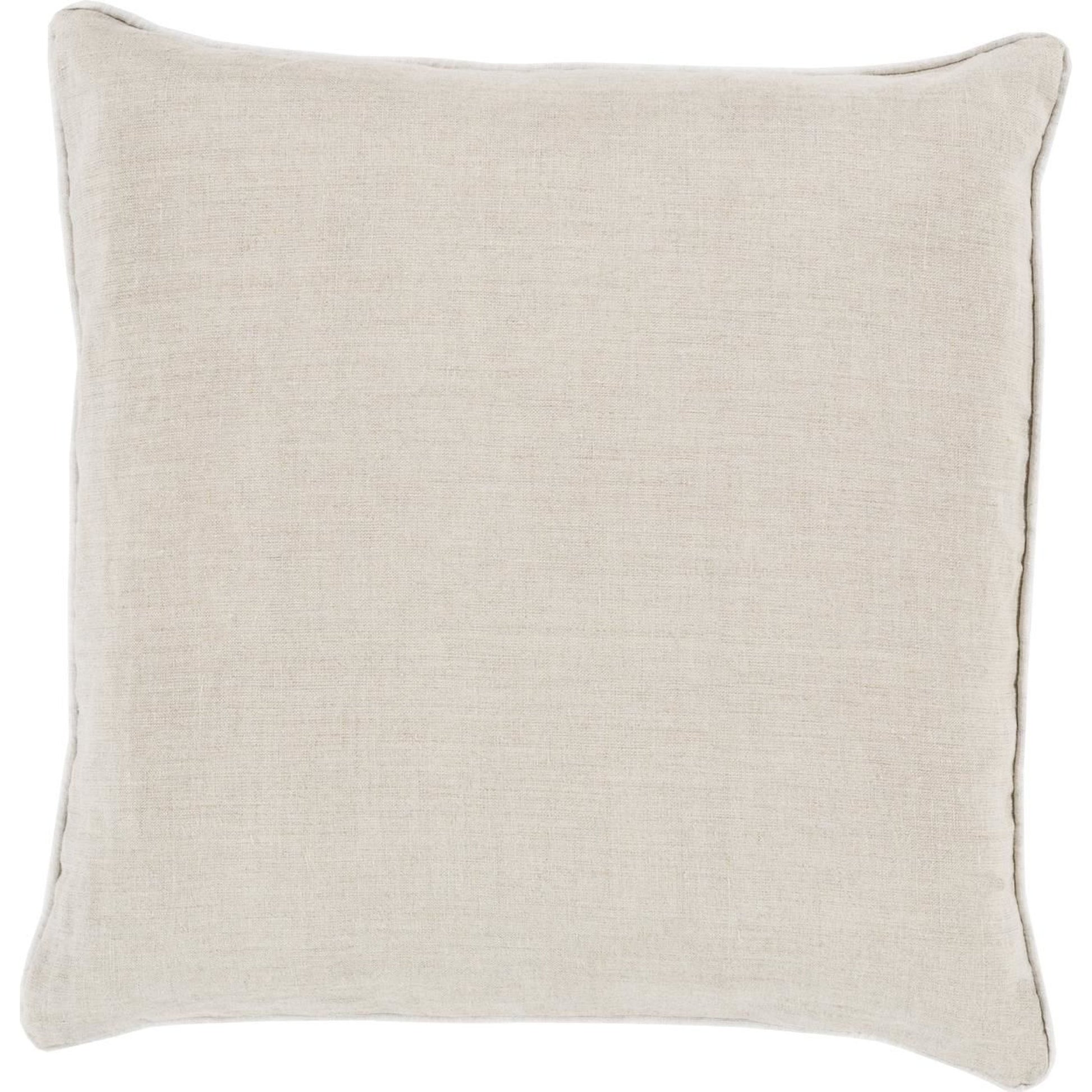 Linen Piped Pillow - 16393 by Surya. Made from 100% linen in a traditional style.