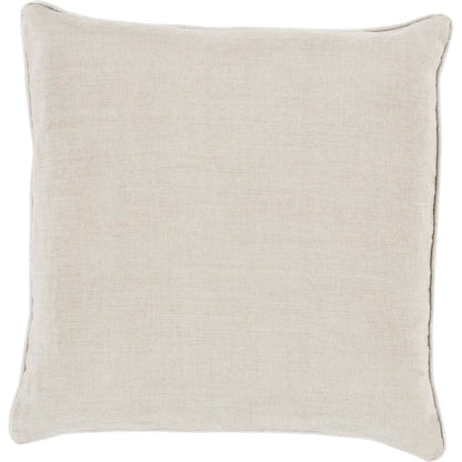 Linen Piped Pillow - 16393 by Surya. Made from 100% linen in a traditional style.