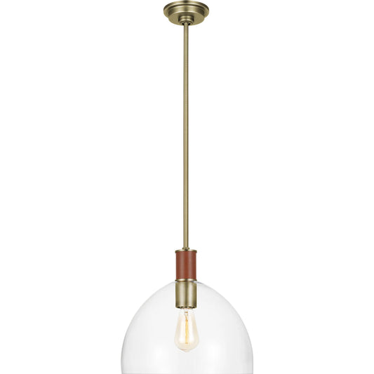 Hadley Medium Pendant by Visual Comfort & Co.. Made from steel in a transitional style.