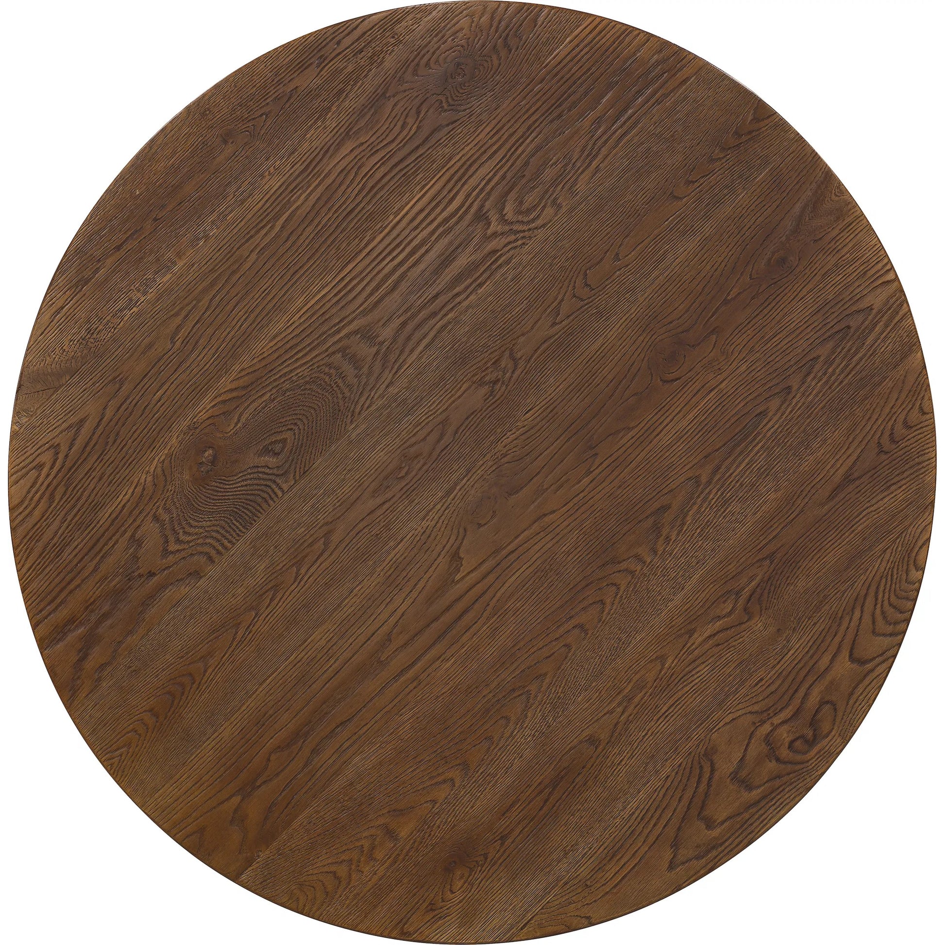 Driftwood 48" Round Dining Table by Hooker Furniture. Made from oak solids, oak veneers, fabric, 100% polyester in a transitional style.