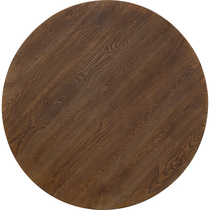 Driftwood 48" Round Dining Table by Hooker Furniture. Made from oak solids, oak veneers, fabric, 100% polyester in a transitional style.