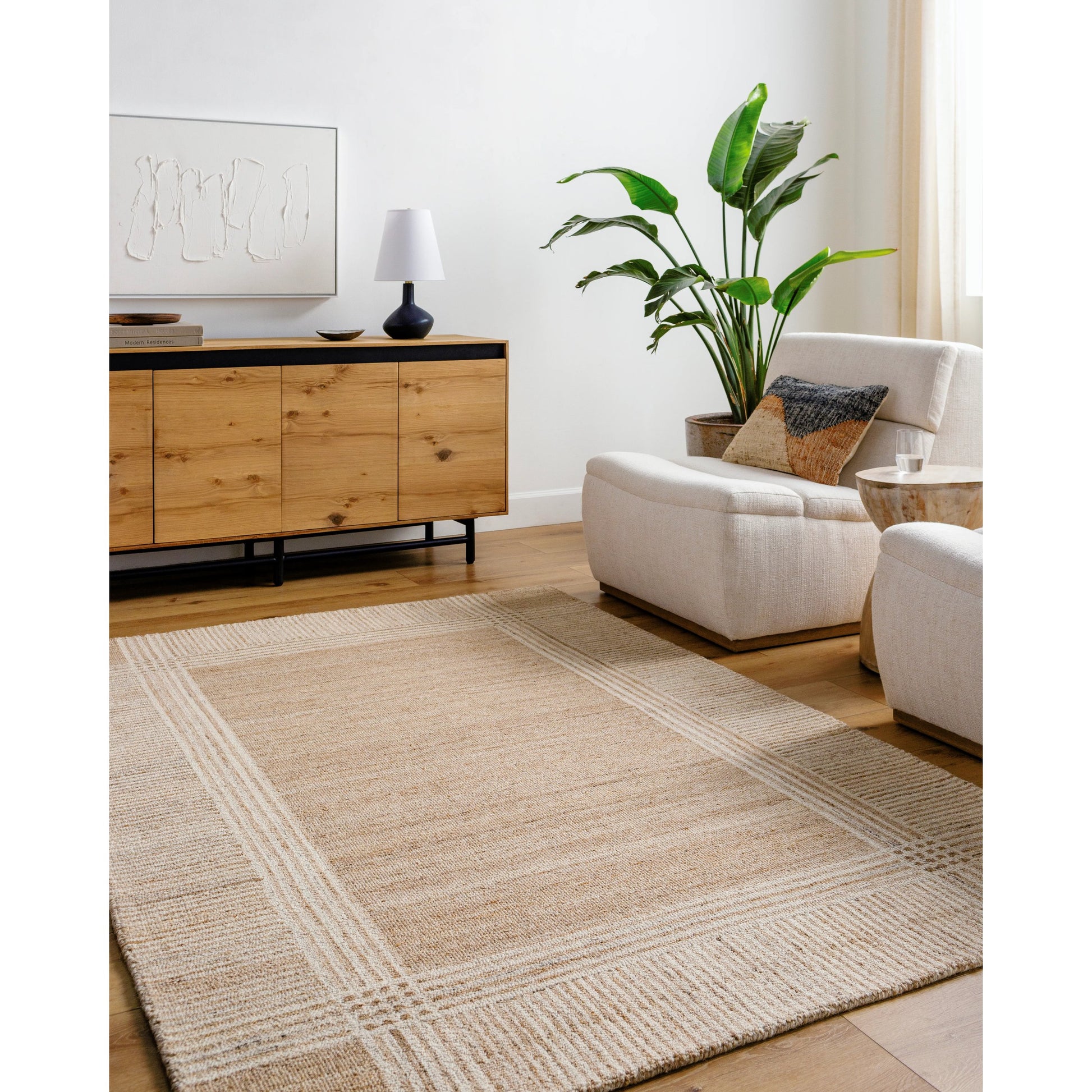 La Puna LPN-2301 Rug by Livabliss in beige, sandstone, cream. Made from wool in a unique style.