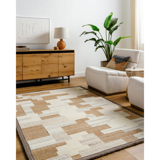 La Puna Rug - 532849 by Livabliss in pearl, ash, prairie dust, khaki, walnut. Made from wool in a unique style.