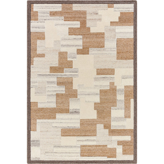 La Puna Rug - 532849 by Livabliss in pearl, ash, prairie dust, khaki, walnut. Made from wool in a unique style.
