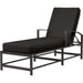 La Jolla Outdoor Chaise by Sunset West in browns. Made from aluminum in a modern style.