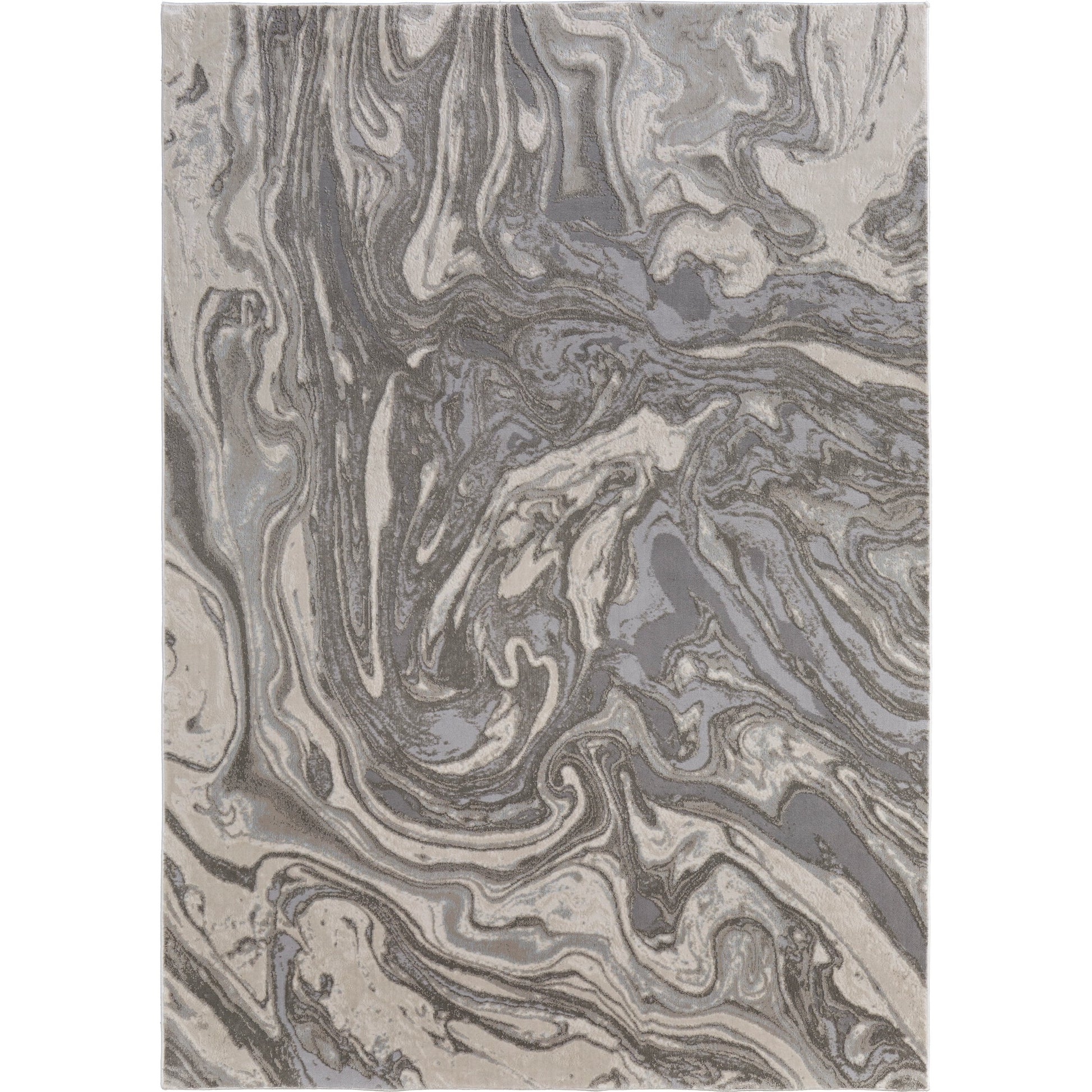 Prasad Rug - 3894F by Feizy in gray, ivory, silver. Made from polypropylene, polyester in a unique style.