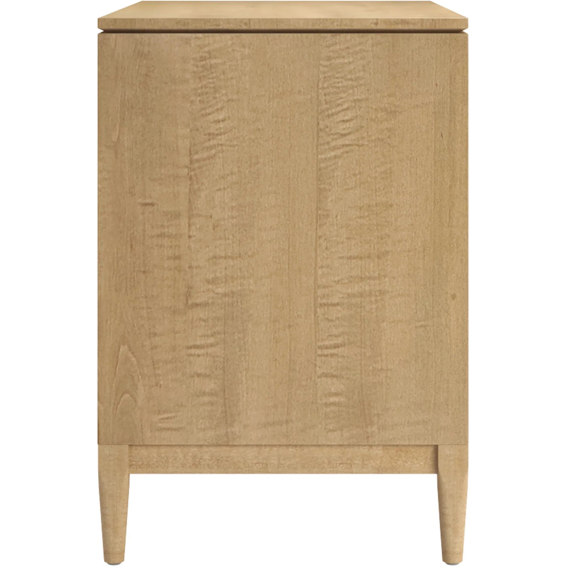 Loft Fabric Bedside Chest by A.R.T. Furniture in gray and natural maple. Made from poplar, rubberwood, fabric in a modern style.