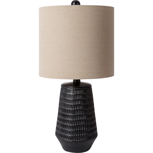 Leipzig - 476541 by Livabliss in textured painted. Made from body: resin, shade (outside): linen, shade (inside): polyester, finial: metal in a modern style.