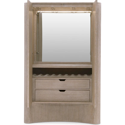 Loggia Bar Cabinet by Bernhardt in aria. Made from wood in a transitional style.