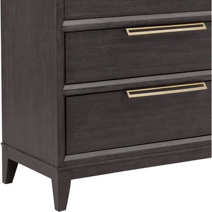Quincy 6-Drawer Dresser by Pulaski Furniture in molasses. Made from ash wood veneers in a unique style.