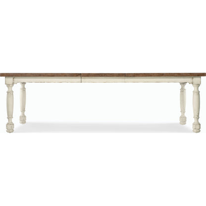 Americana Leg Dining Table by Hooker Furniture. Made from oak veneers with solid-wood edge top in a modern style.