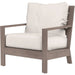 Laguna Outdoor Club Chair by Sunset West in browns. Made from aluminum in a modern style.