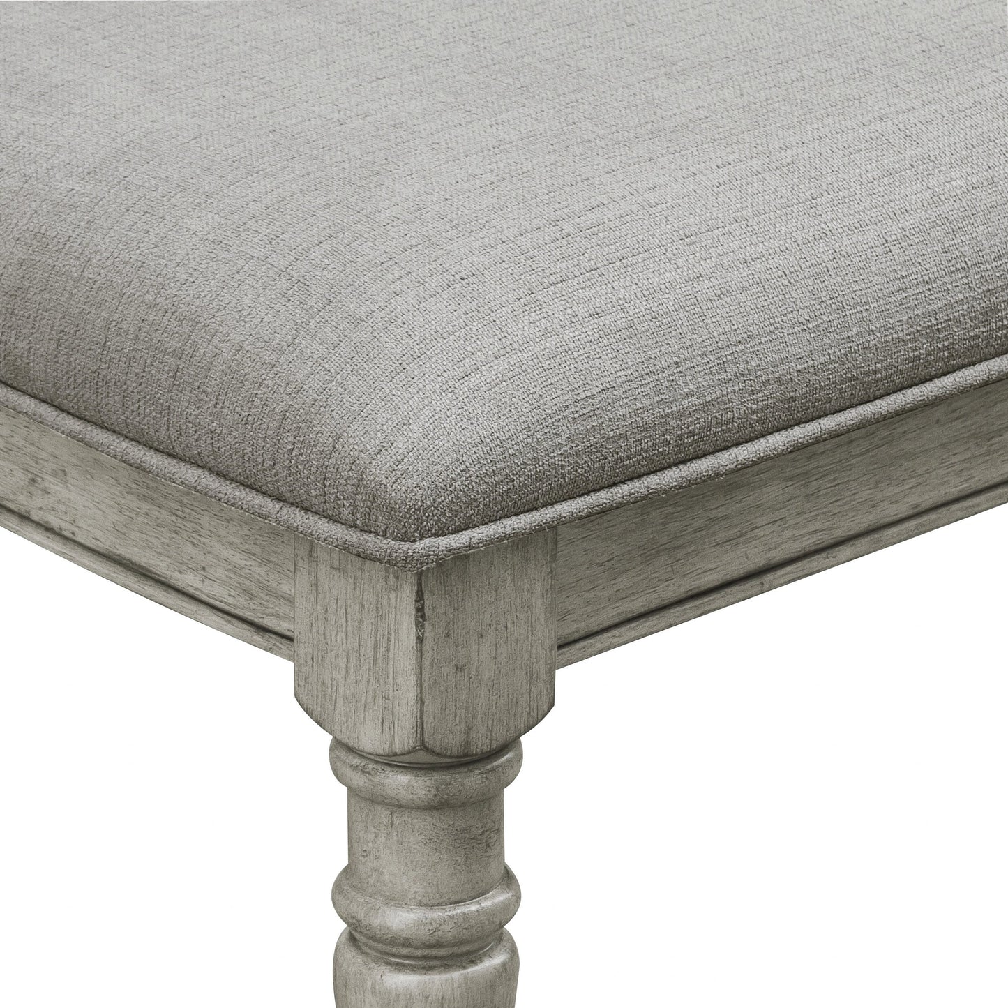 005 SI-2155616 | Closeup | Madison Ridge Side Chair (Set of 2) by Pulaski Furniture in bluff grey. Made from asian hardwood, oak veneers, fabric in a traditional style.