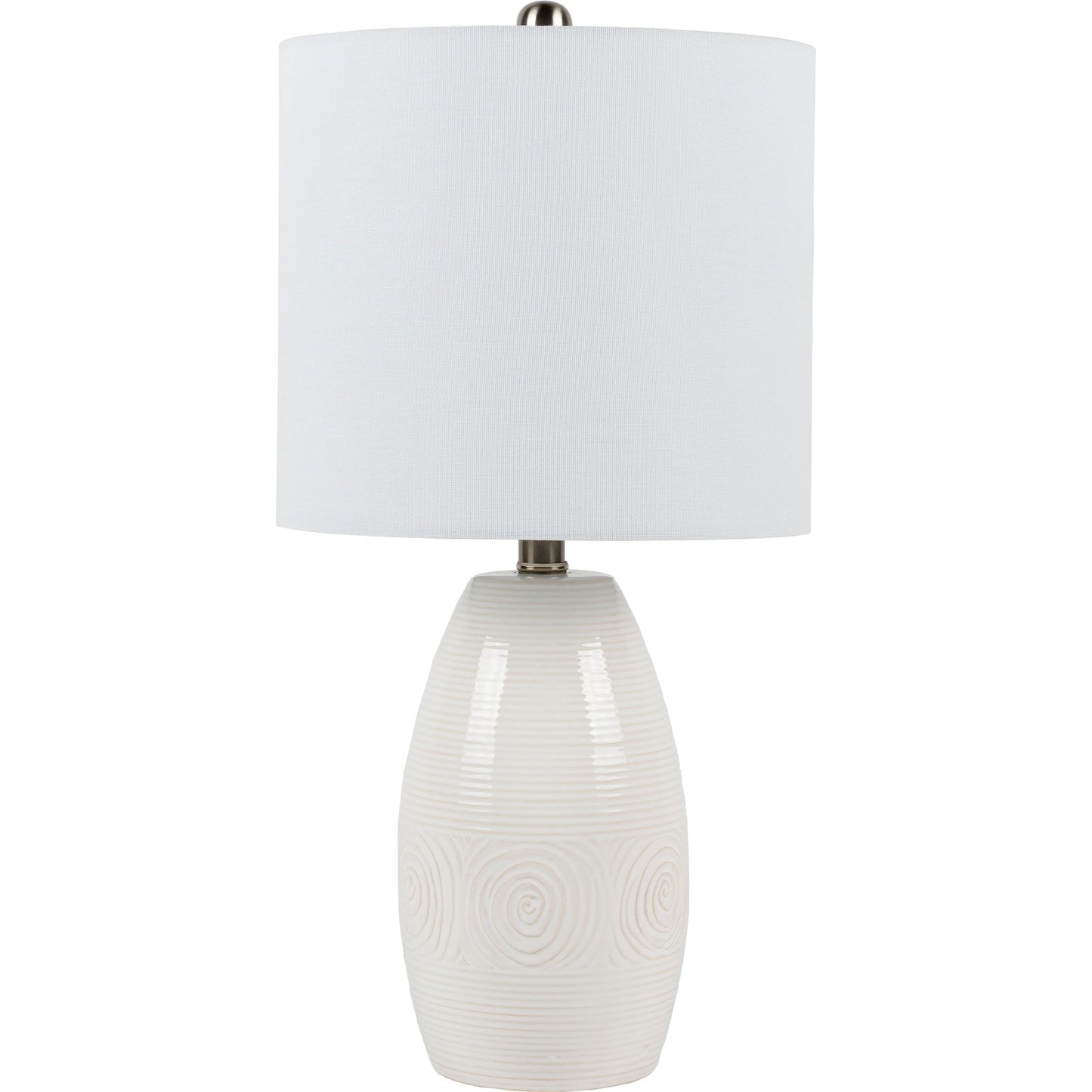 000 SI-1885099 | Primary Silo | Liara - 29893 by Livabliss in white and glazedmetallic. Made from linen, polyester, ceramic, metal in a transitional style.