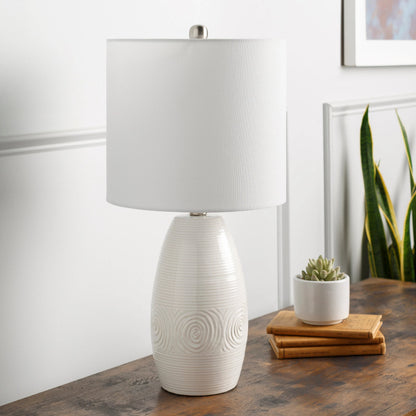 Liara - 29893 by Livabliss in white and glazedmetallic. Made from linen, polyester, ceramic, metal in a transitional style.