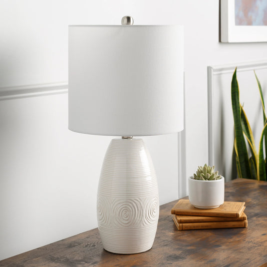 Liara - 29893 by Livabliss in white and glazedmetallic. Made from linen, polyester, ceramic, metal in a transitional style.