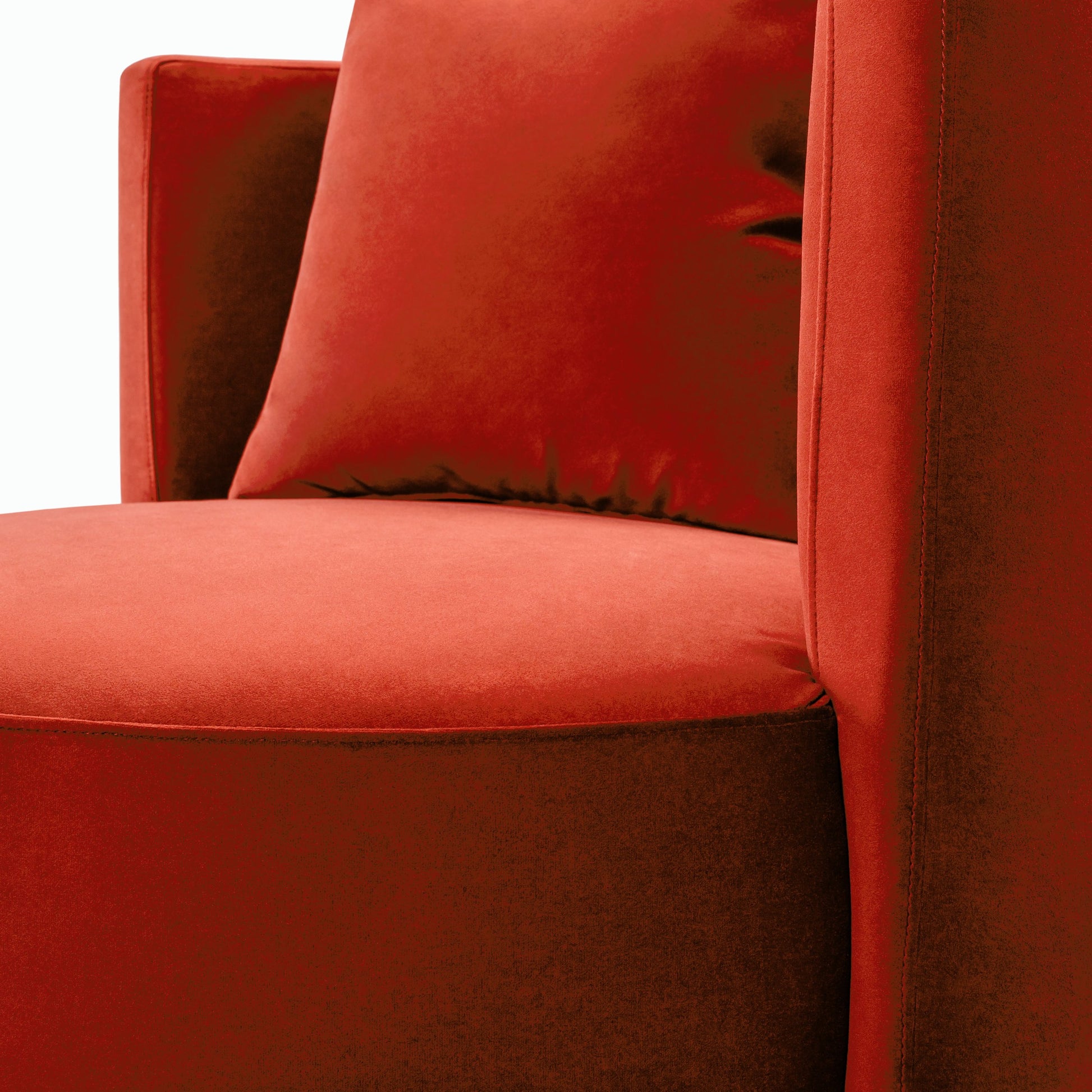 Lorient Swivel Chair by Surya in burgundy. Made from polyester, pine in a eclectic & global style.