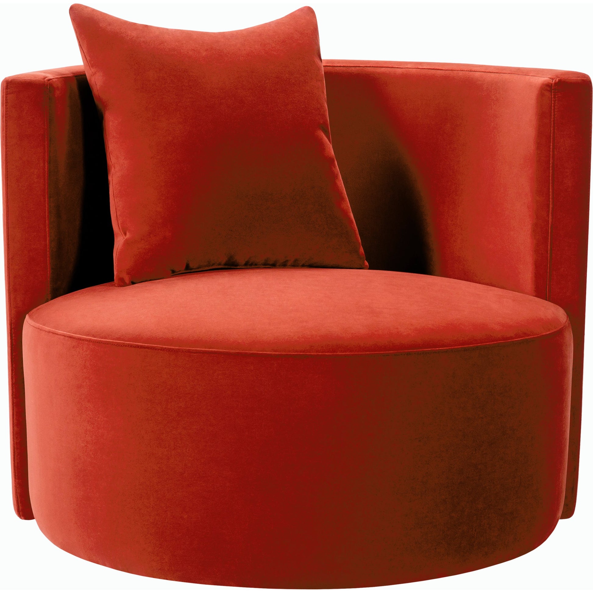 Lorient Swivel Chair by Surya in burgundy. Made from polyester, pine in a eclectic & global style.