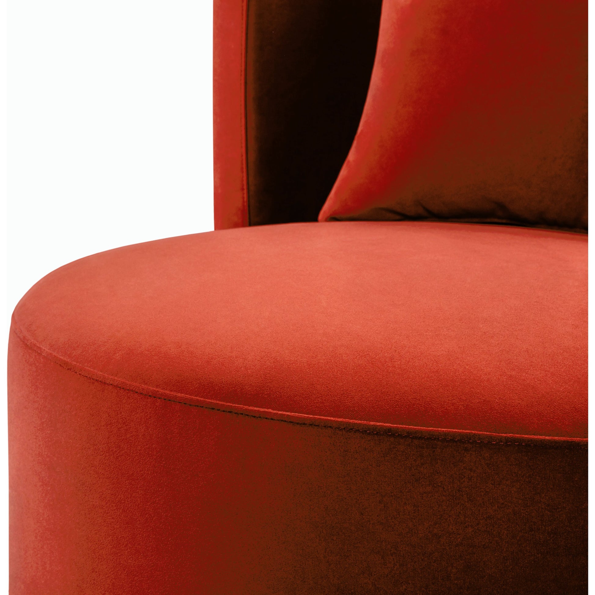 Lorient Swivel Chair by Surya in burgundy. Made from polyester, pine in a eclectic & global style.