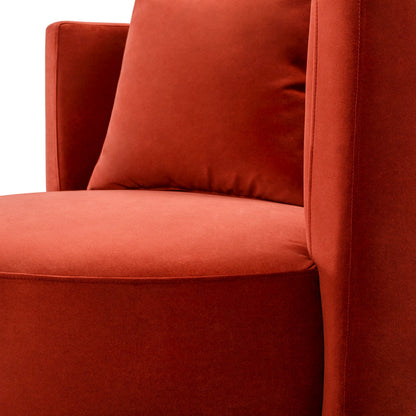 Lorient Swivel Chair by Surya in burgundy. Made from polyester, pine in a eclectic & global style.