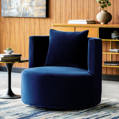 Lorient Swivel Chair by Surya in burgundy. Made from polyester, pine in a eclectic & global style.