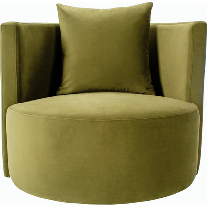 Lorient Swivel Chair by Surya in burgundy. Made from polyester, pine in a eclectic & global style.