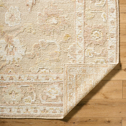 Leros LRS-2300 Rug by Surya in ivory, sandstone, beige, cream, pale gold. Made from wool in a unique style.
