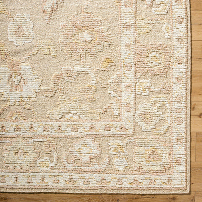 Leros LRS-2300 Rug by Surya in ivory, sandstone, beige, cream, pale gold. Made from wool in a unique style.