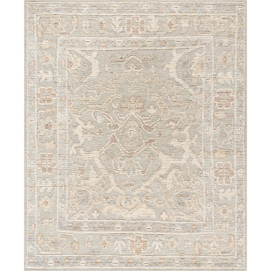 Leros Rug - 534899 by Surya in ash, light silver, pearl, sterling grey. Made from wool in a unique style.