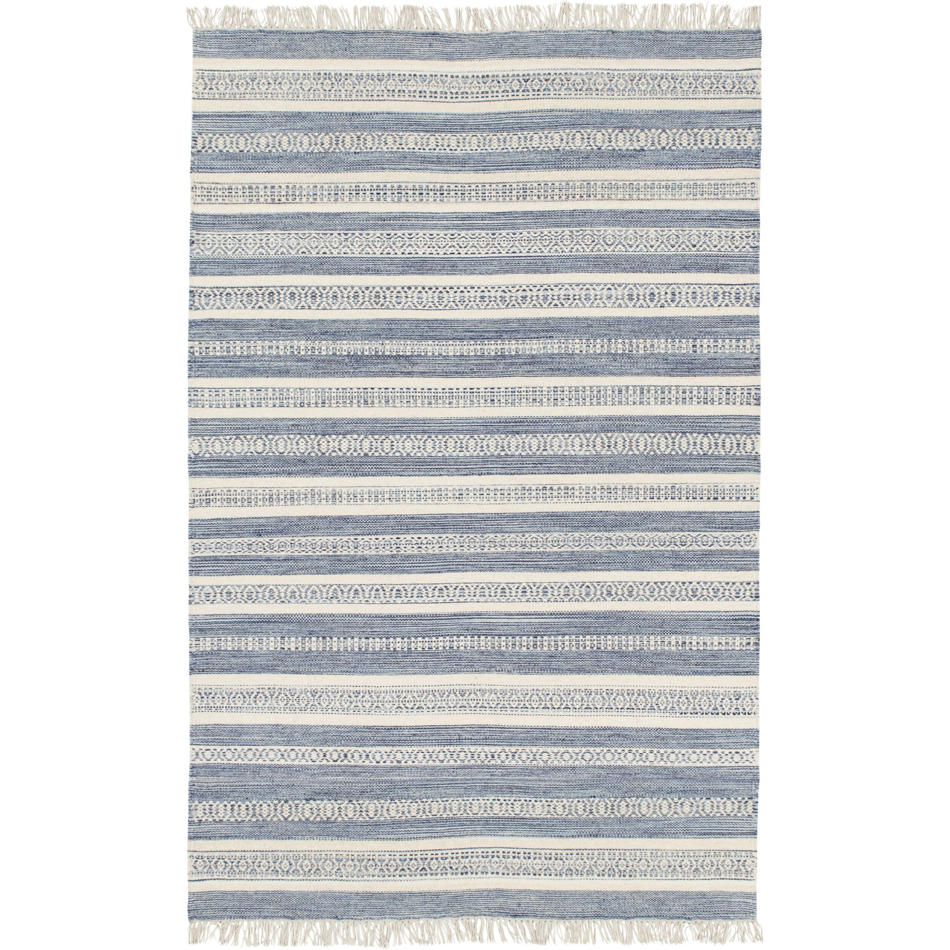 Lawry Rug - 13104 by Surya in navy, ice blue, cream. Made from wool, cotton in a unique style.