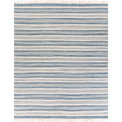 Lawry Rug - 13104 by Surya in navy, ice blue, cream. Made from wool, cotton in a unique style.
