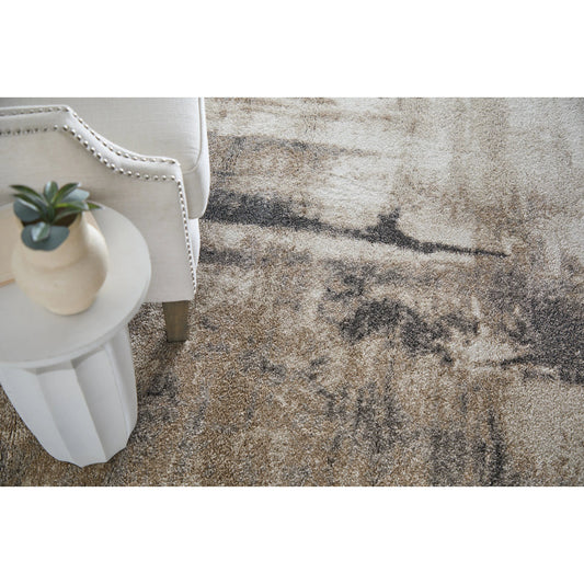 Richmond RCH39R7F Rug by Feizy in tan, gray. Made from polypropylene in a unique style.