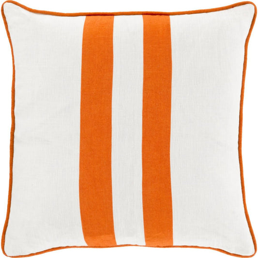 Linen Stripe Pillow - 13402 by Surya. Made from 100% linen in a modern style.