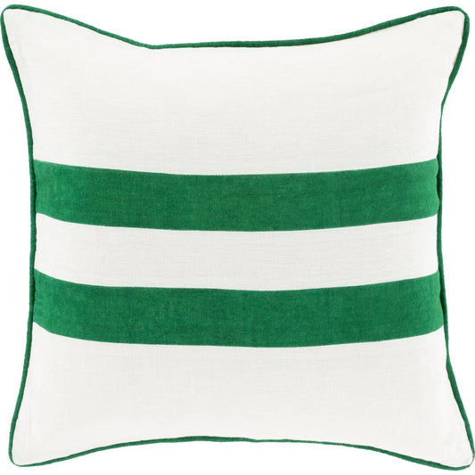 Linen Stripe Pillow - 13402 by Surya. Made from 100% linen in a modern style.
